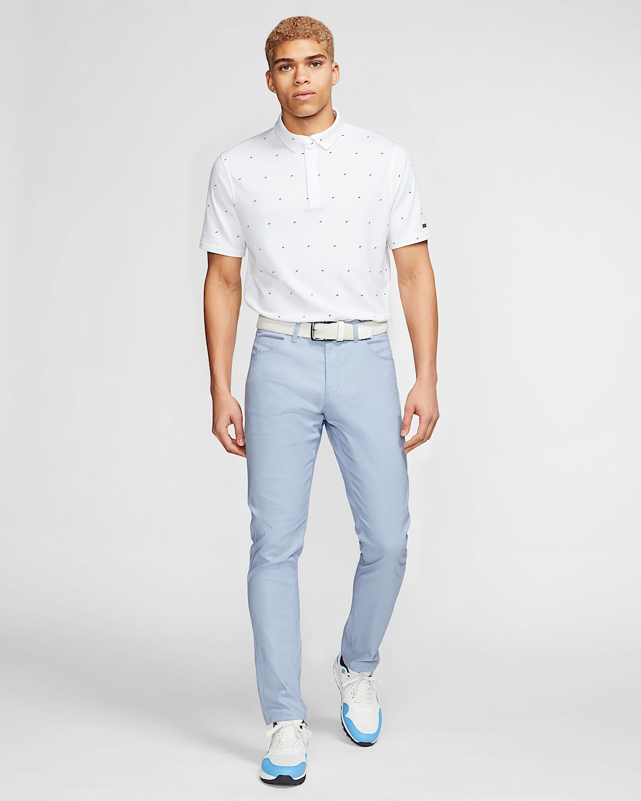 nike printed golf polo