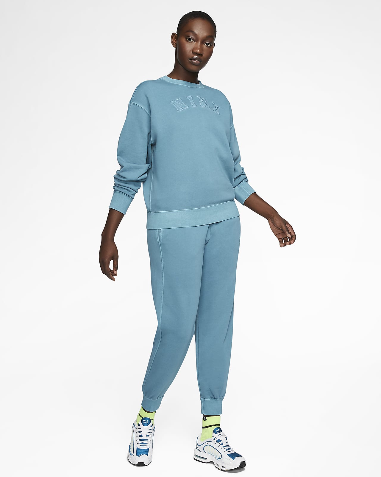 nike sportswear women's french terry crew