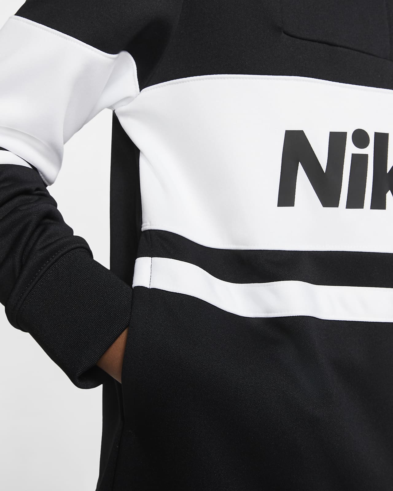 nike air tracksuit black and white