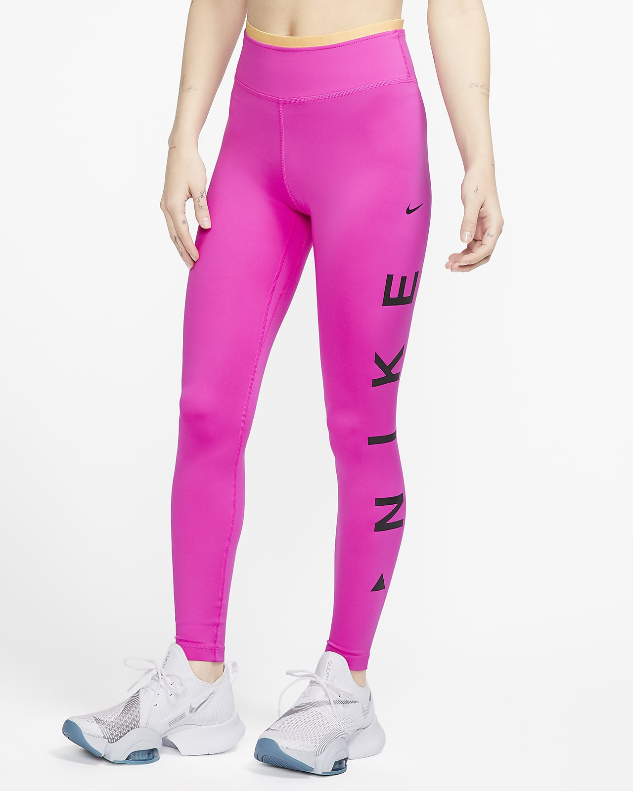 womens pink nike leggings