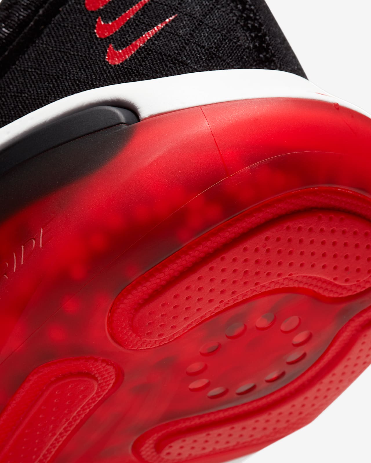 all red running shoes