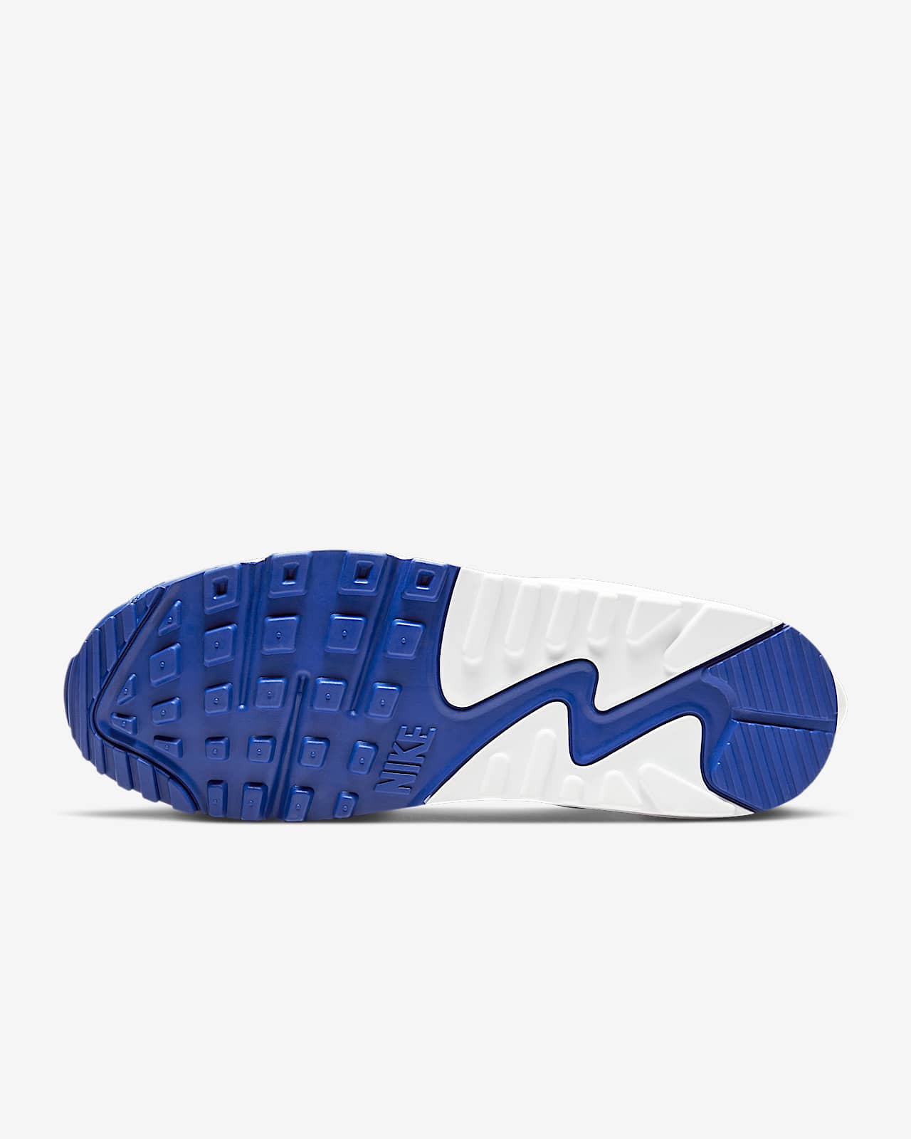 chaussure femme nike air max 90 blanche bleu royal