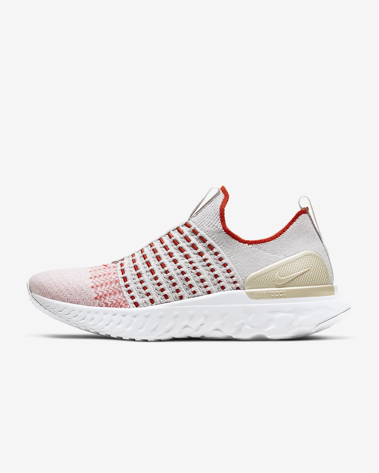 中古】 Nike React Phantom Run Flyknit 2 Sail Light Bone ナイキ