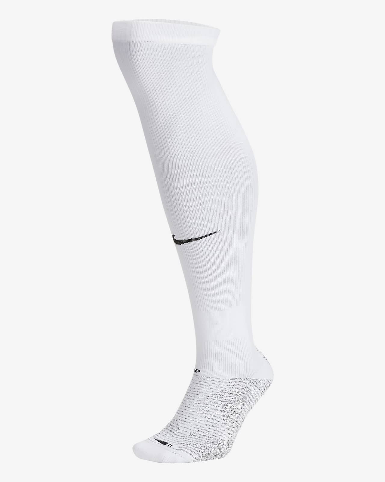 white nike tall socks