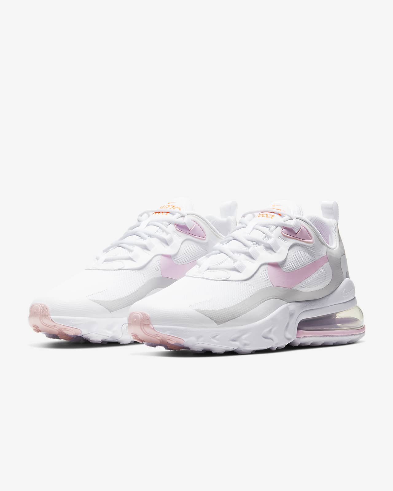 womens air max 270 white and pink