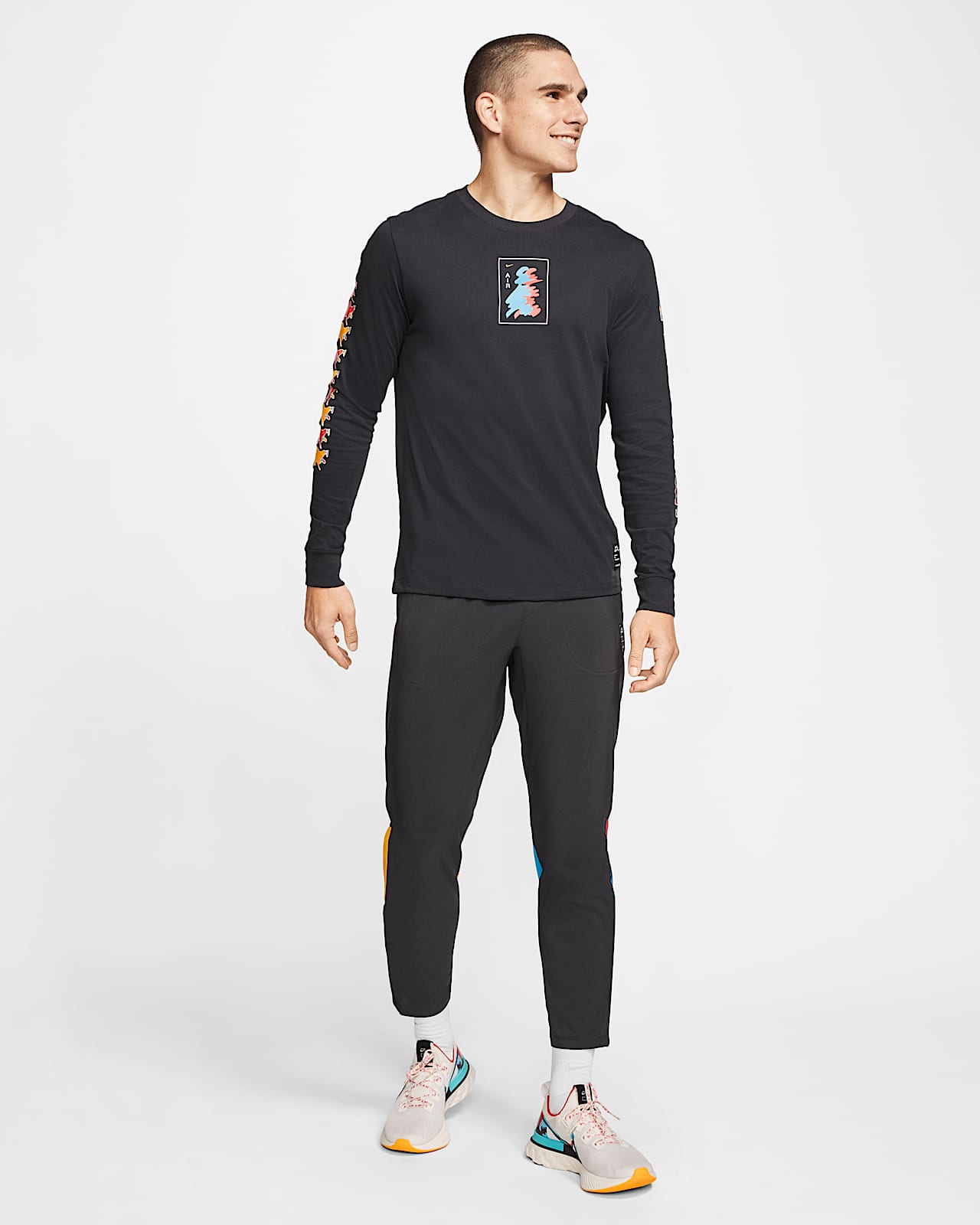nike air running long sleeve top