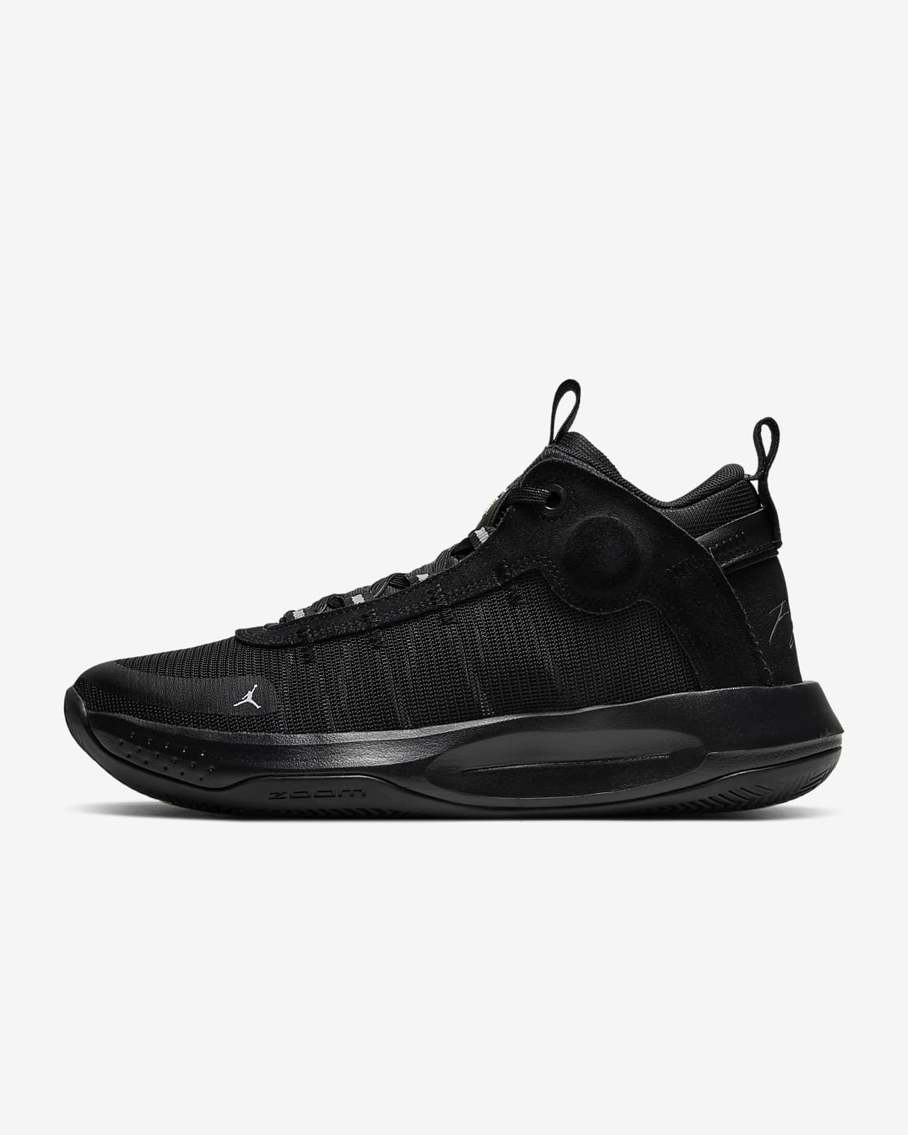 black basketball shoes jordans