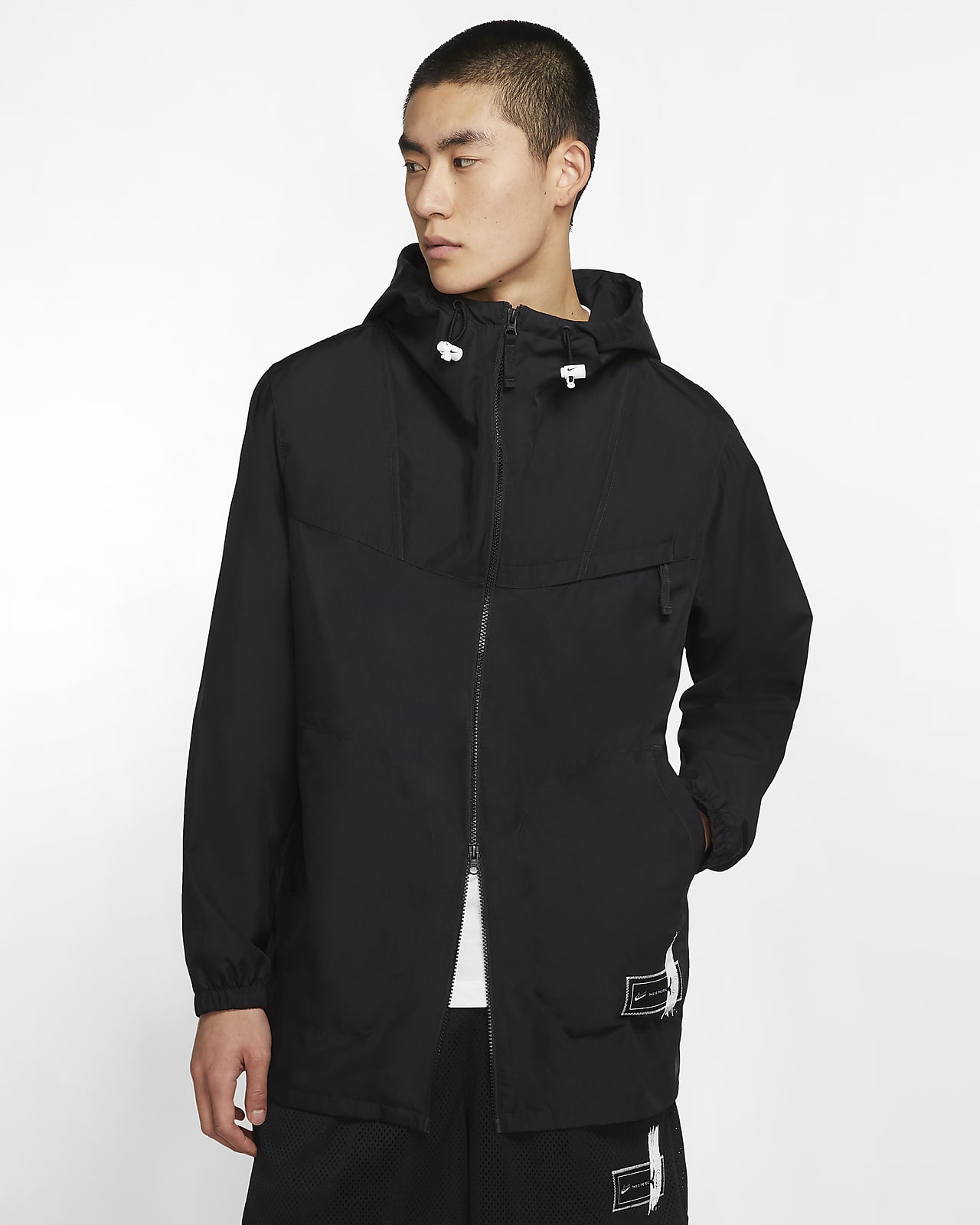 black nike lightweight jacket