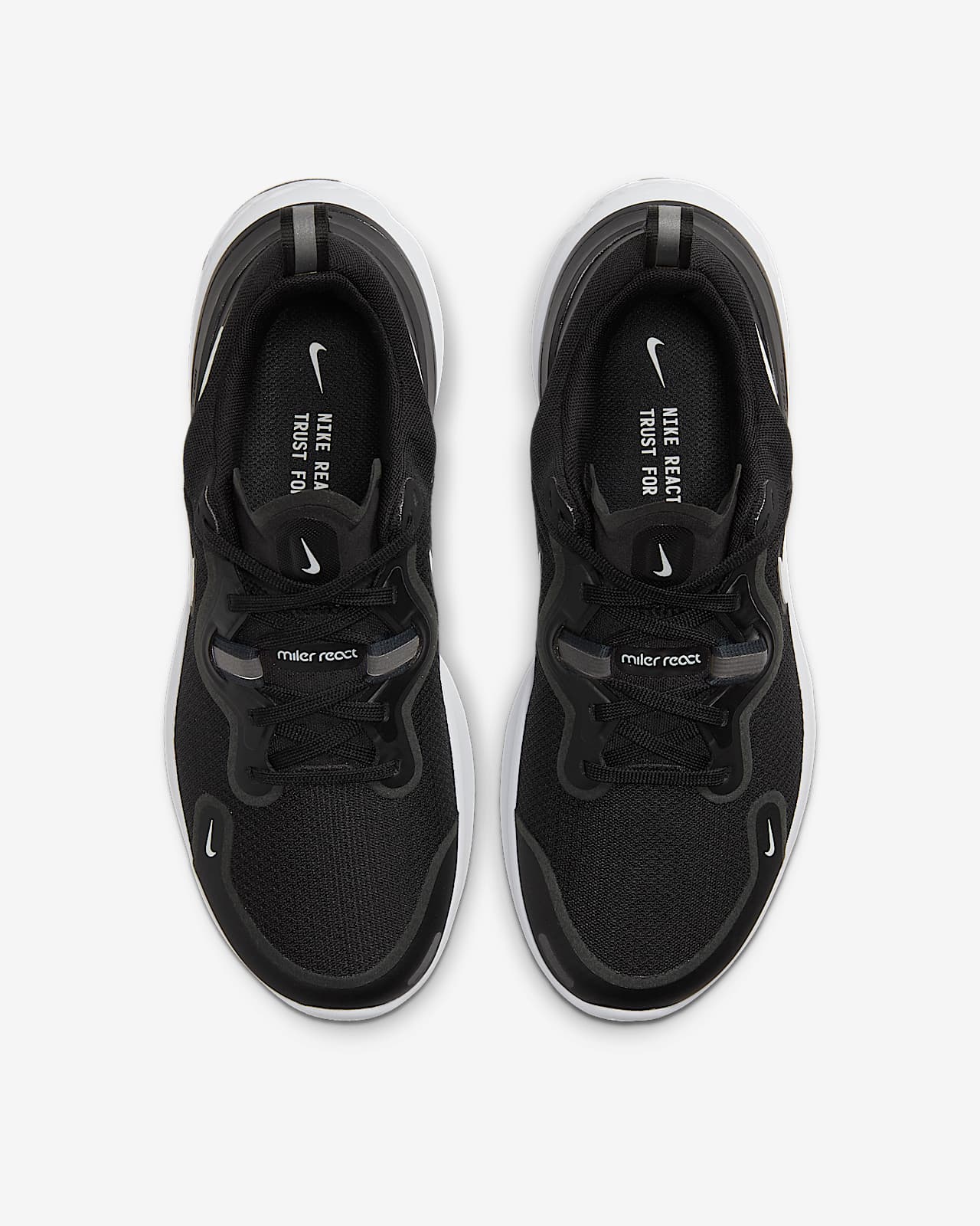 all black nike react