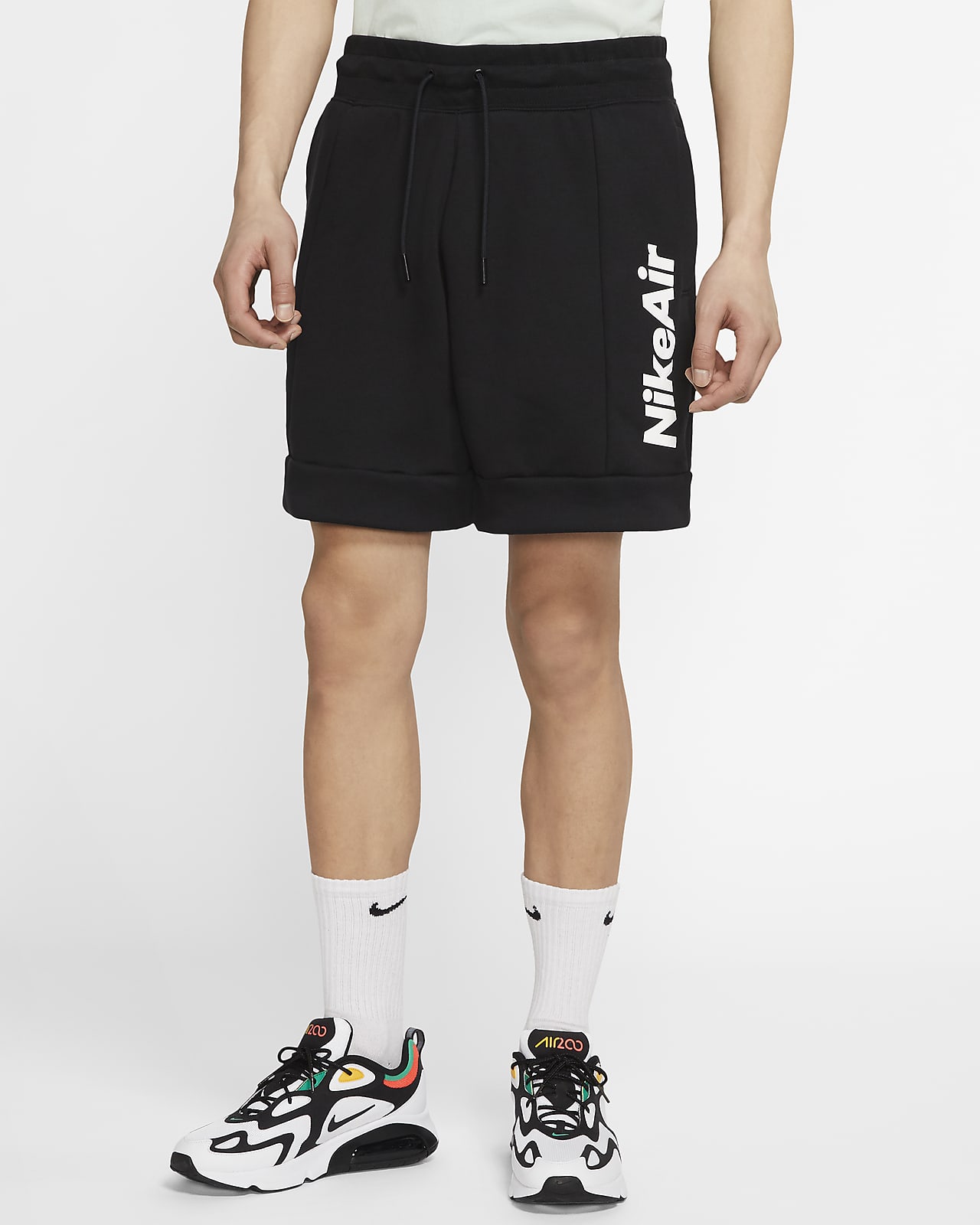 nike air fleece shorts