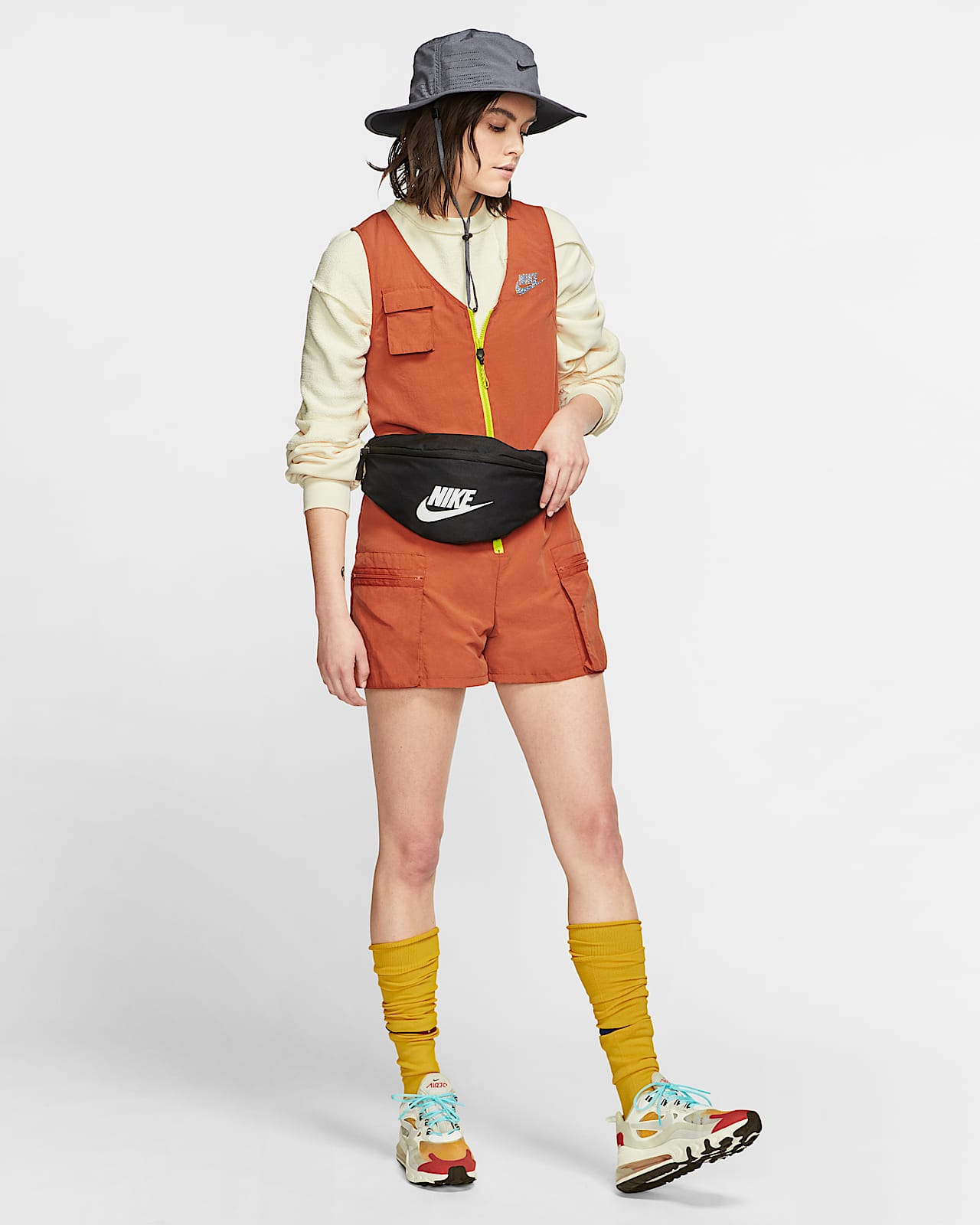 tuta nike donna giallo