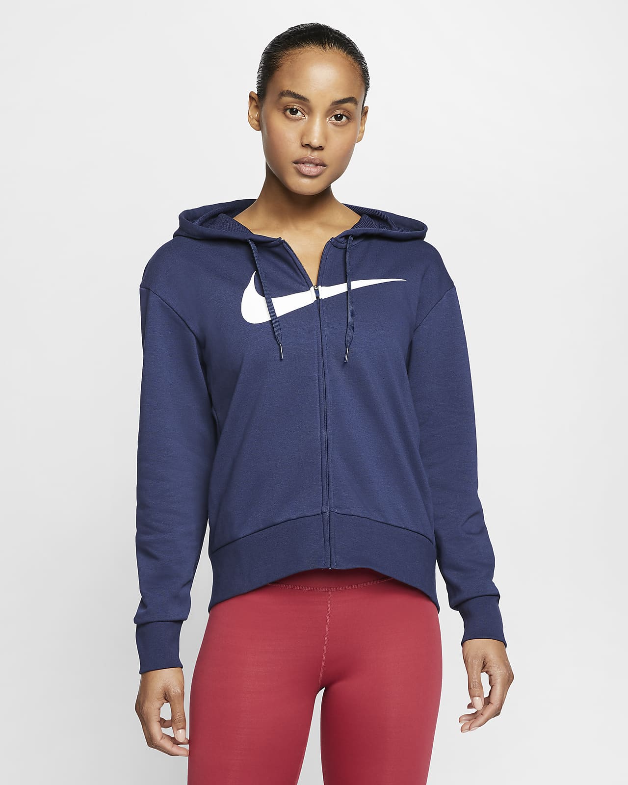Felpa da training con cappuccio e zip a tutta lunghezza Nike Dri-FIT Get  Fit - Donna. Nike IT