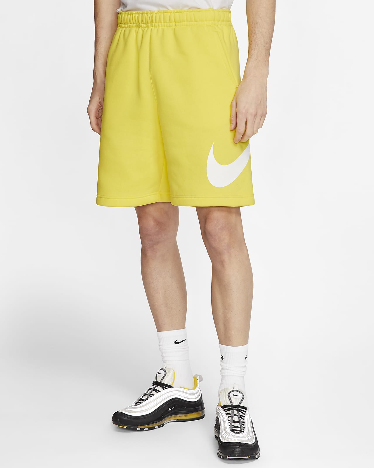 pantaloncini nike uomo giallo