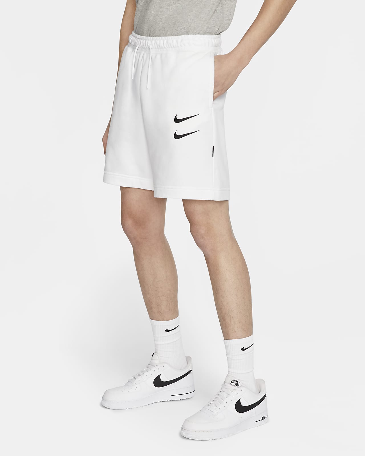 Shorts in French Terry Nike Sportswear Swoosh - Uomo. Nike IT