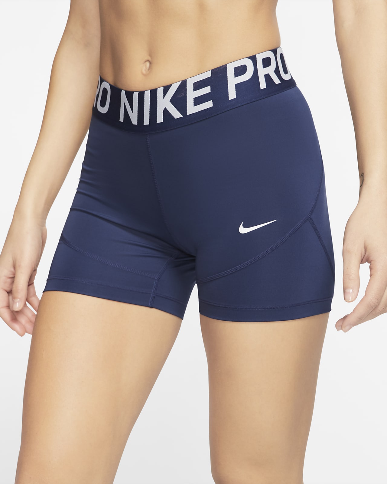 navy blue nike pros shorts