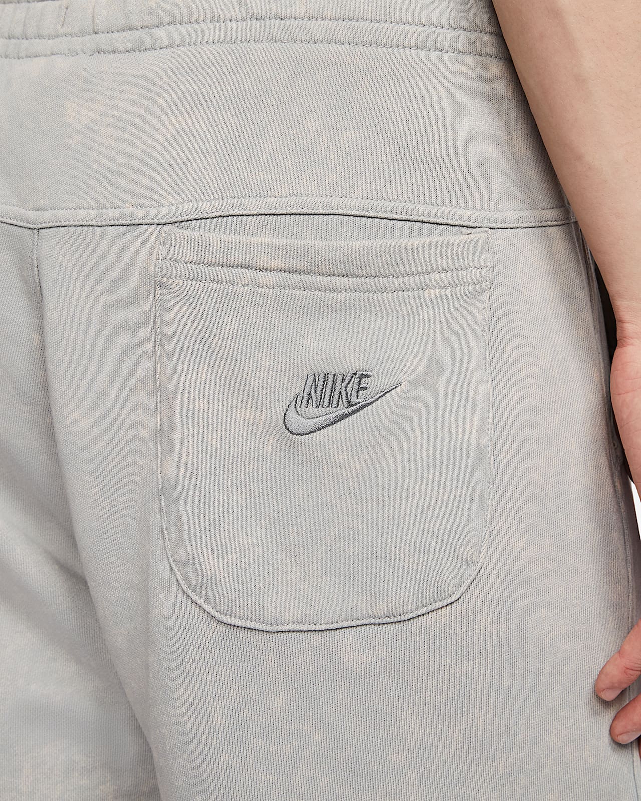 nike just do it washed shorts in grey