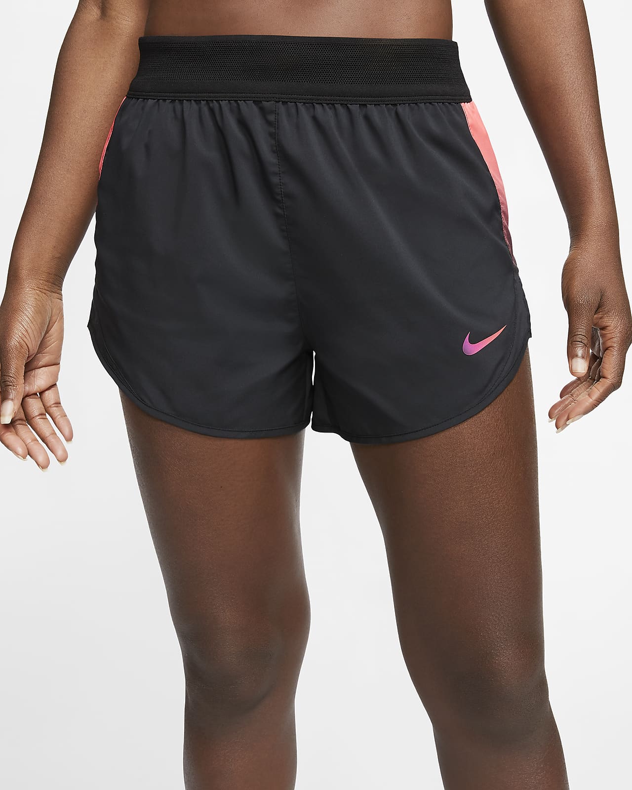 black nike womens running shorts