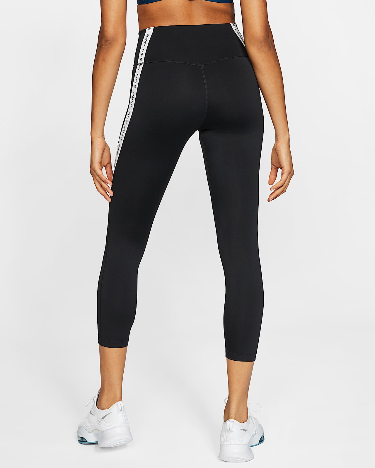 nike one mid rise crop