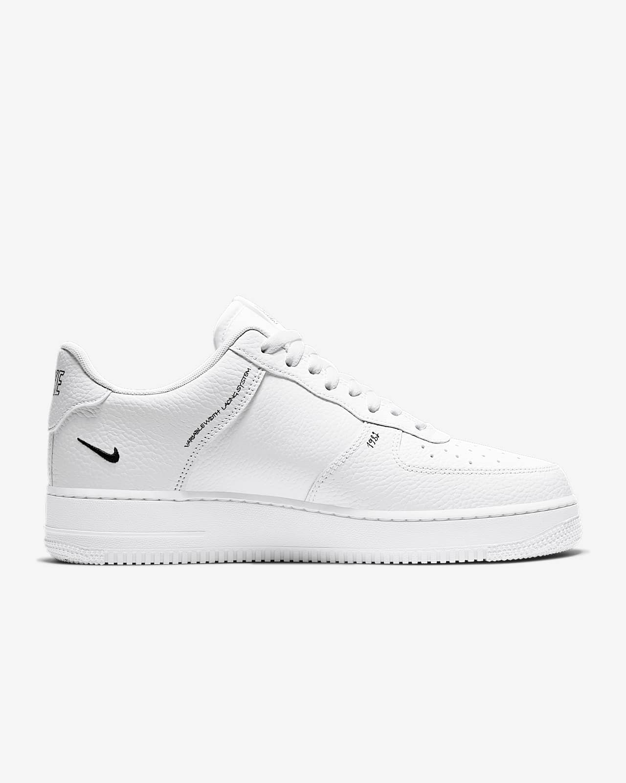 black & white air force 1 lv8 utility trainers