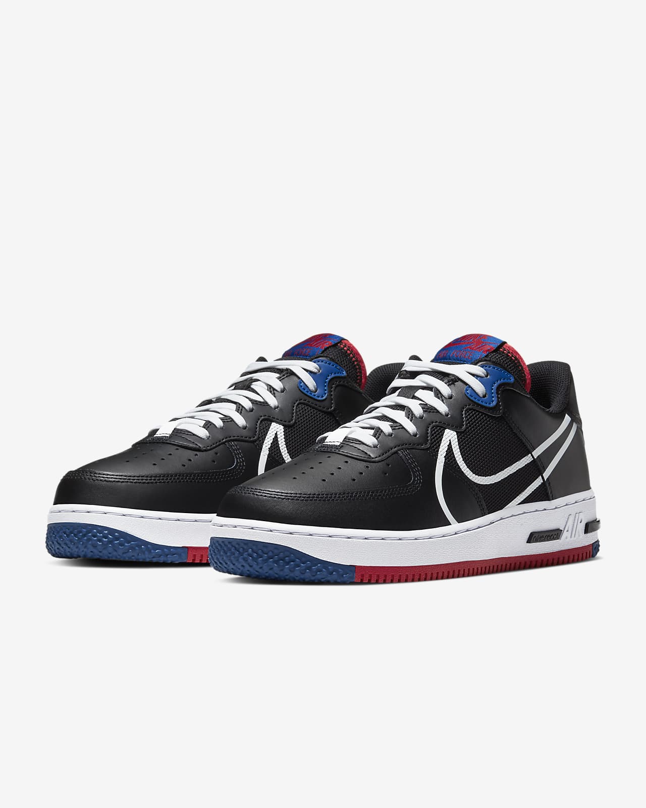 nike air force blue and red swoosh