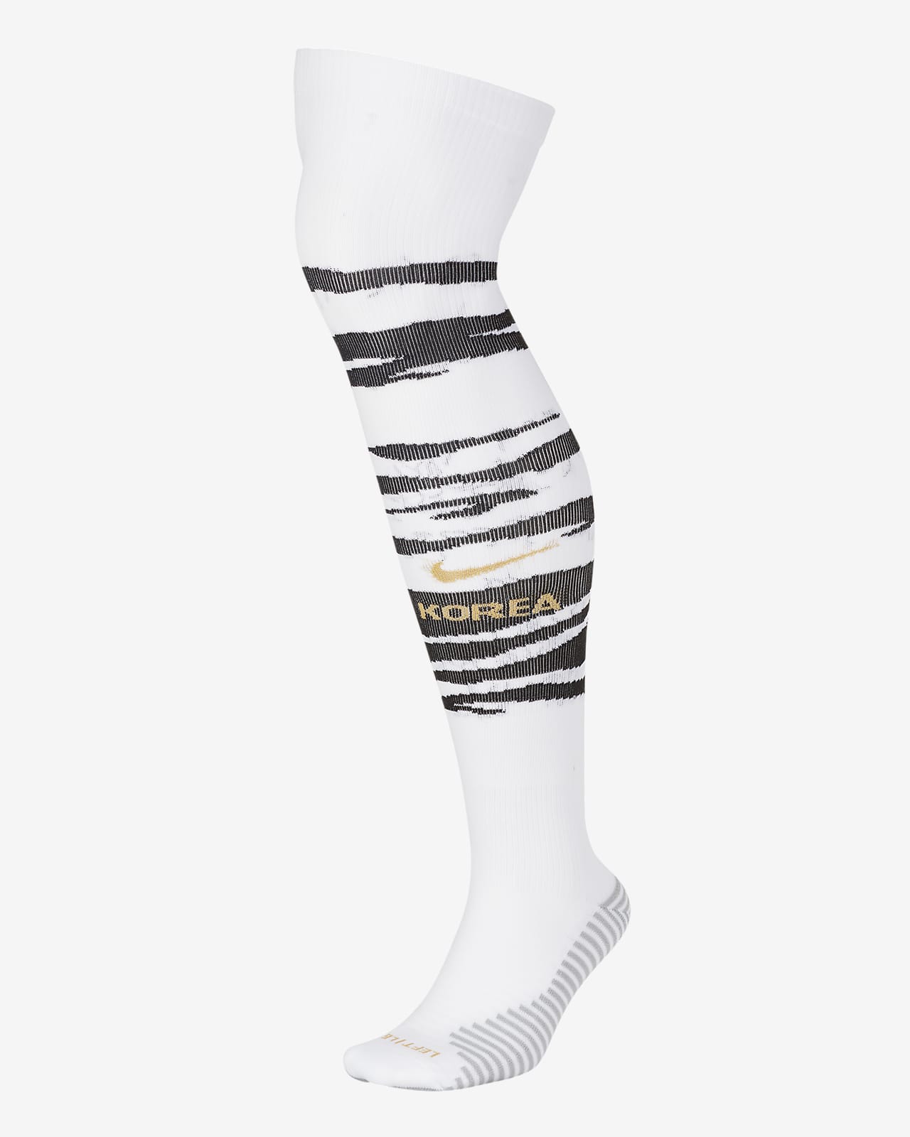 Black & White Stripe Black Top Mitre Soccer Socks 
