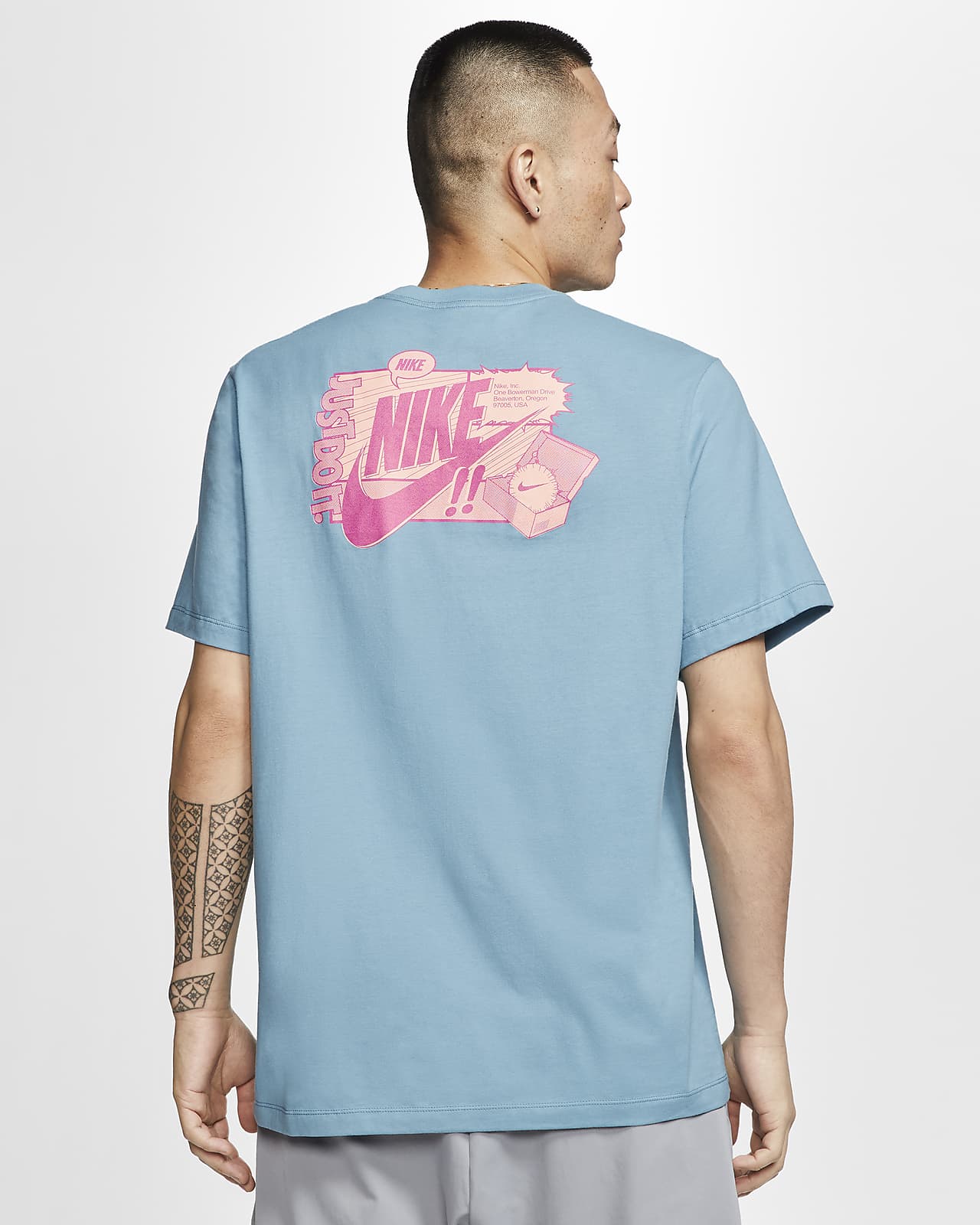 t shirt rose homme nike