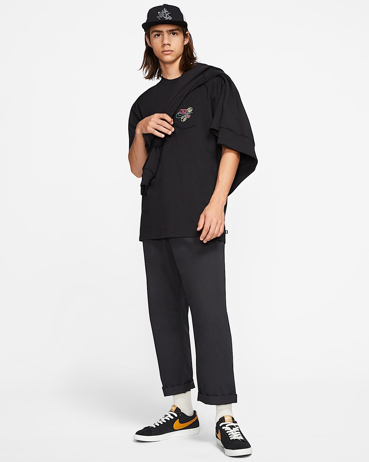 nike sb black t shirt