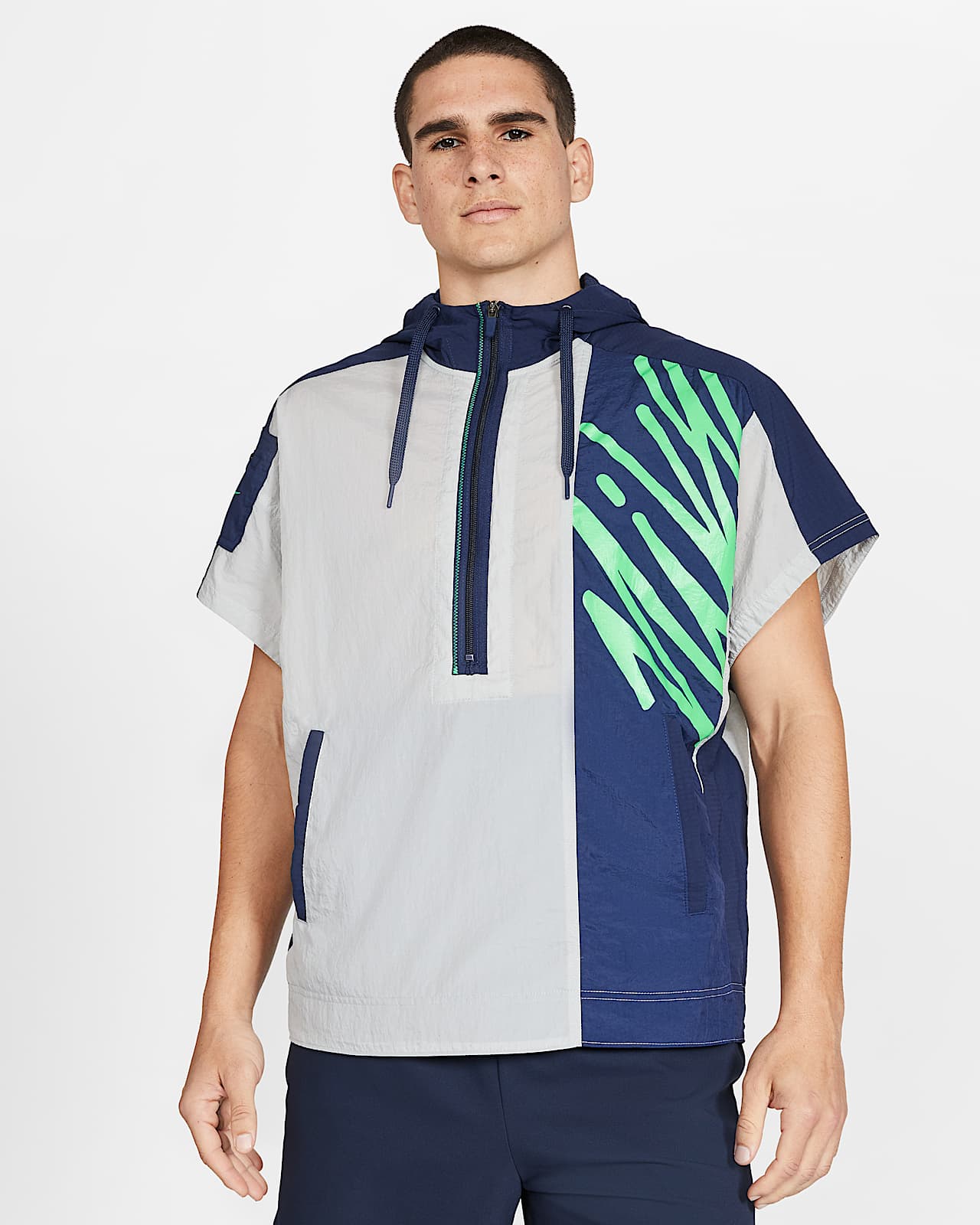 sweat capuche à manche courte zippé nike sweat capuche à manche courte zippé nike