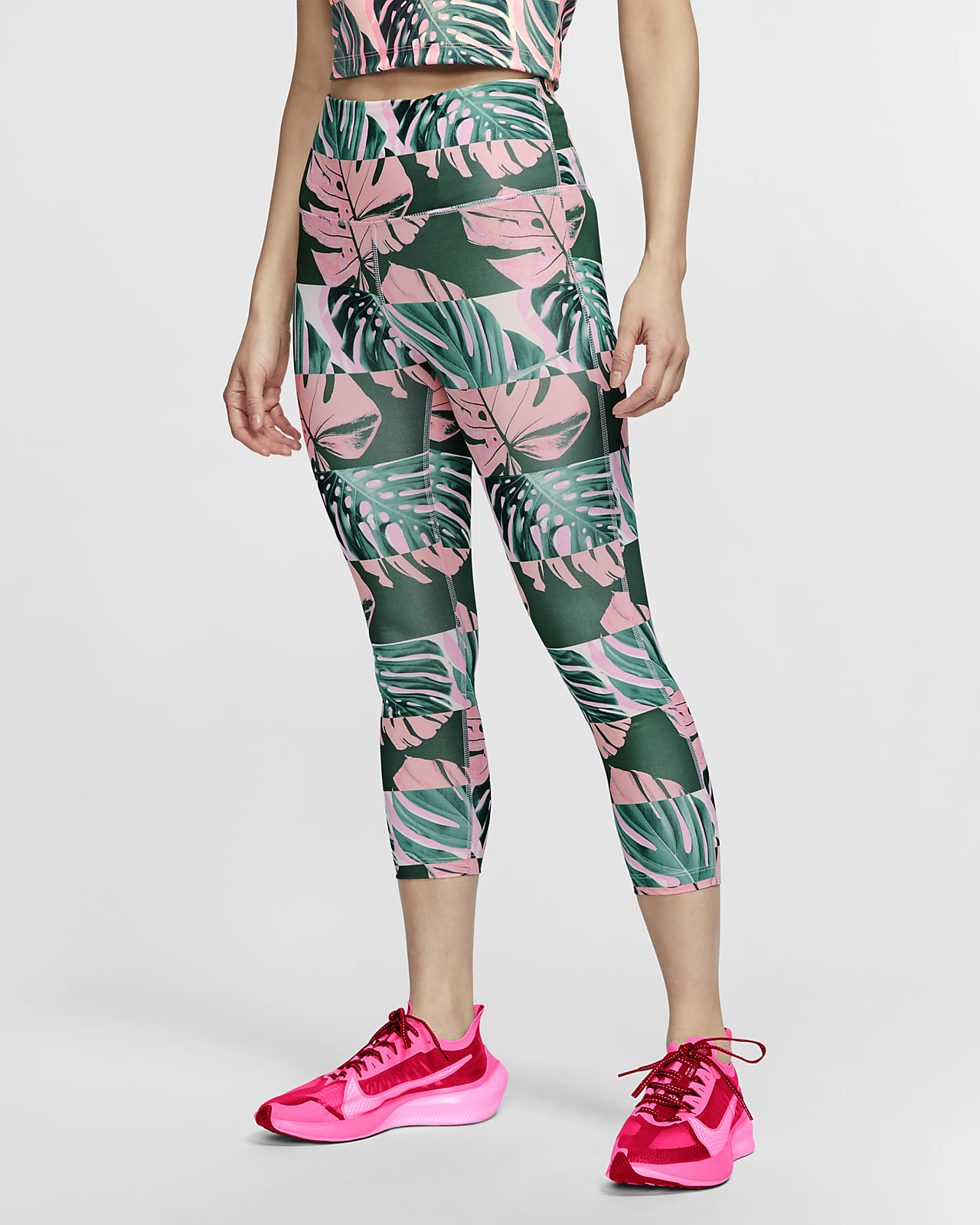 nike running crops