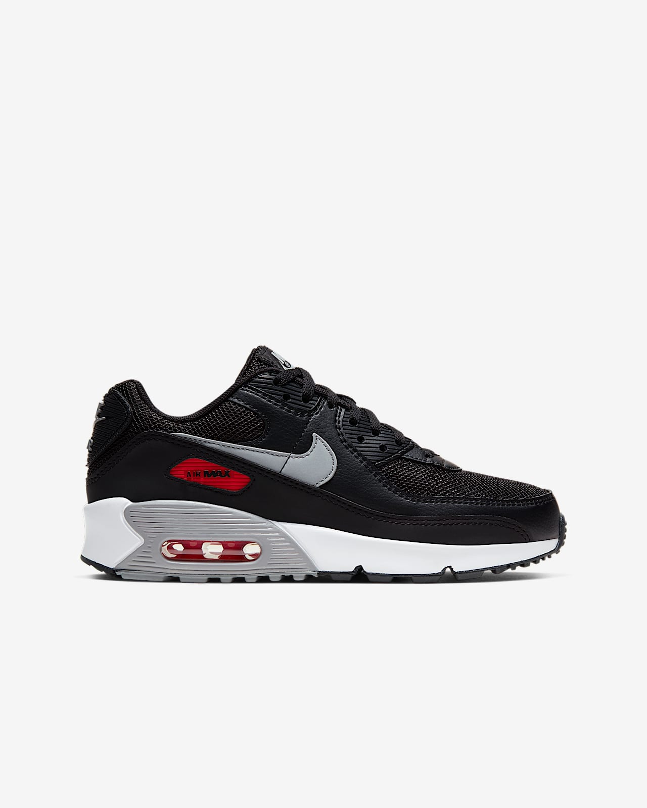 nike air max 90 black red white