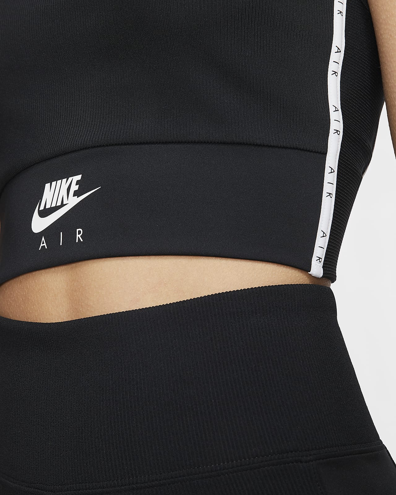 nike air ribbed strappy crop top