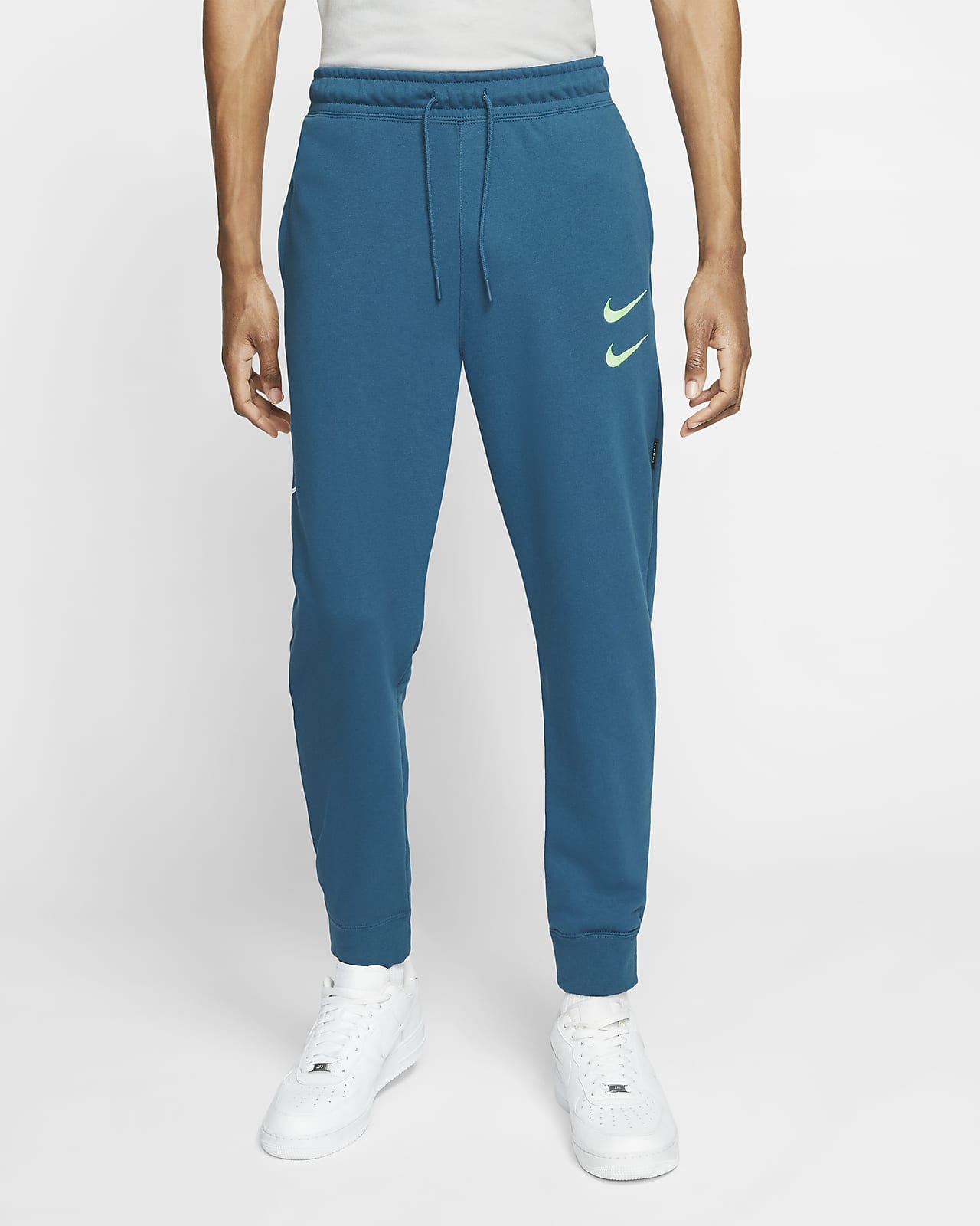 nike sportswear swoosh men's french terry trousers