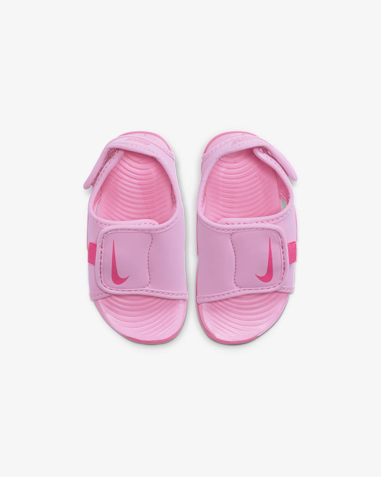baby pink nike slides