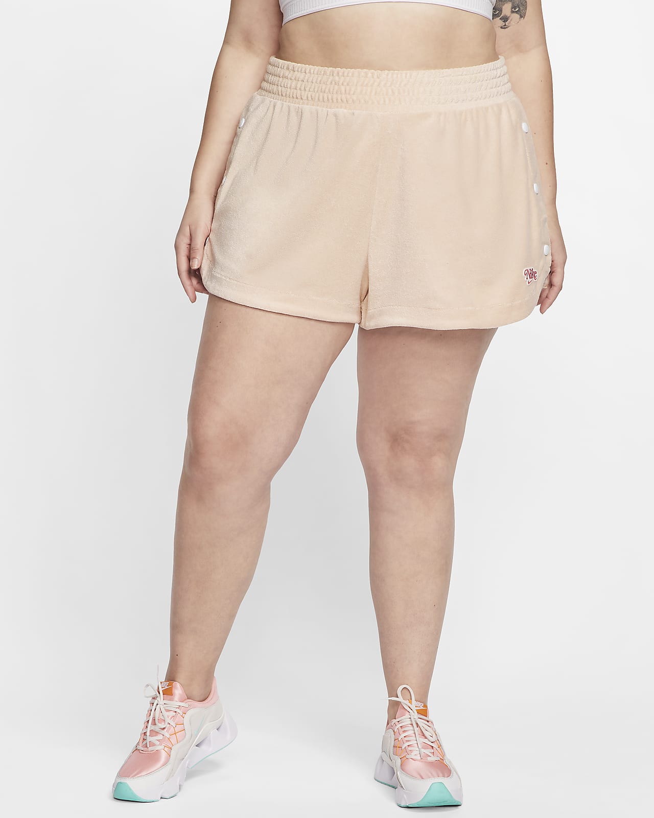 nike women's plus shorts