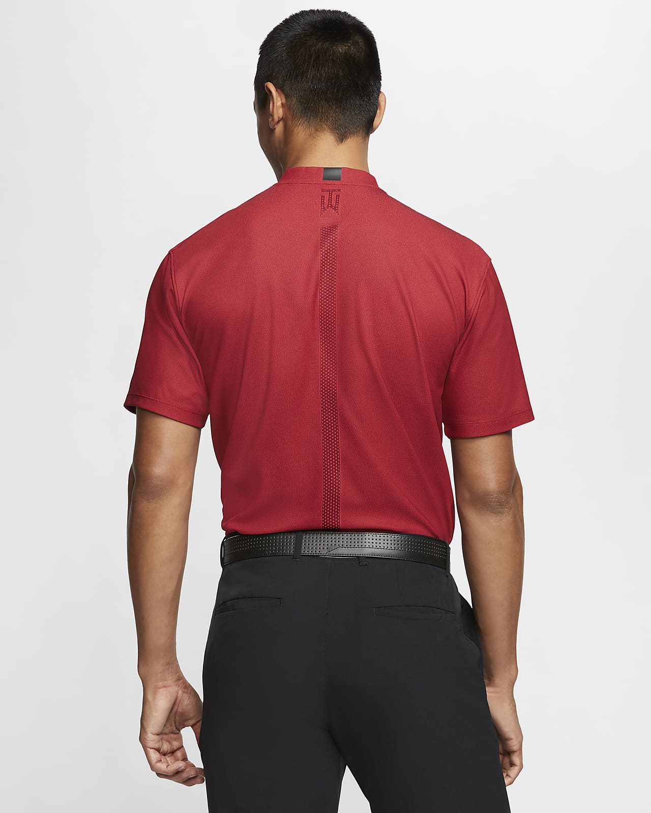 tiger woods red nike polo