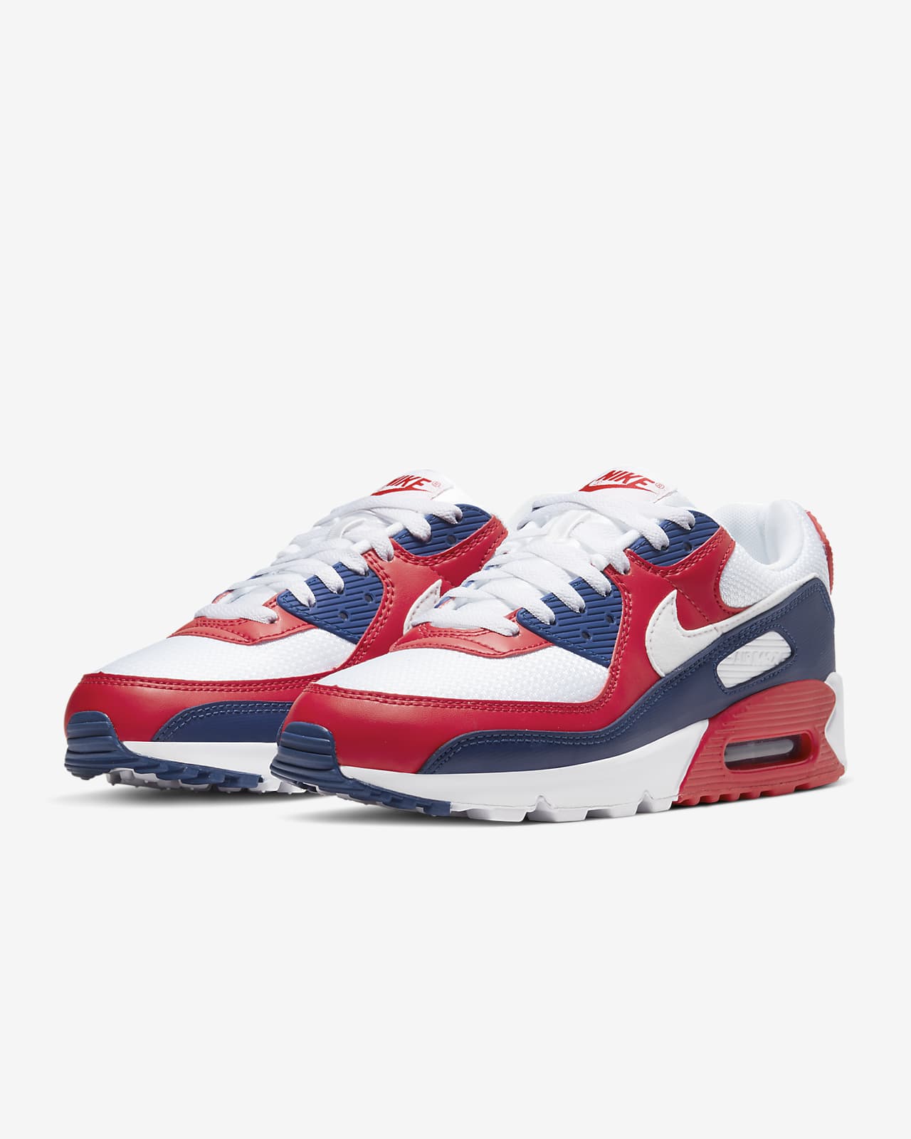 nike air max 90 mens red and white