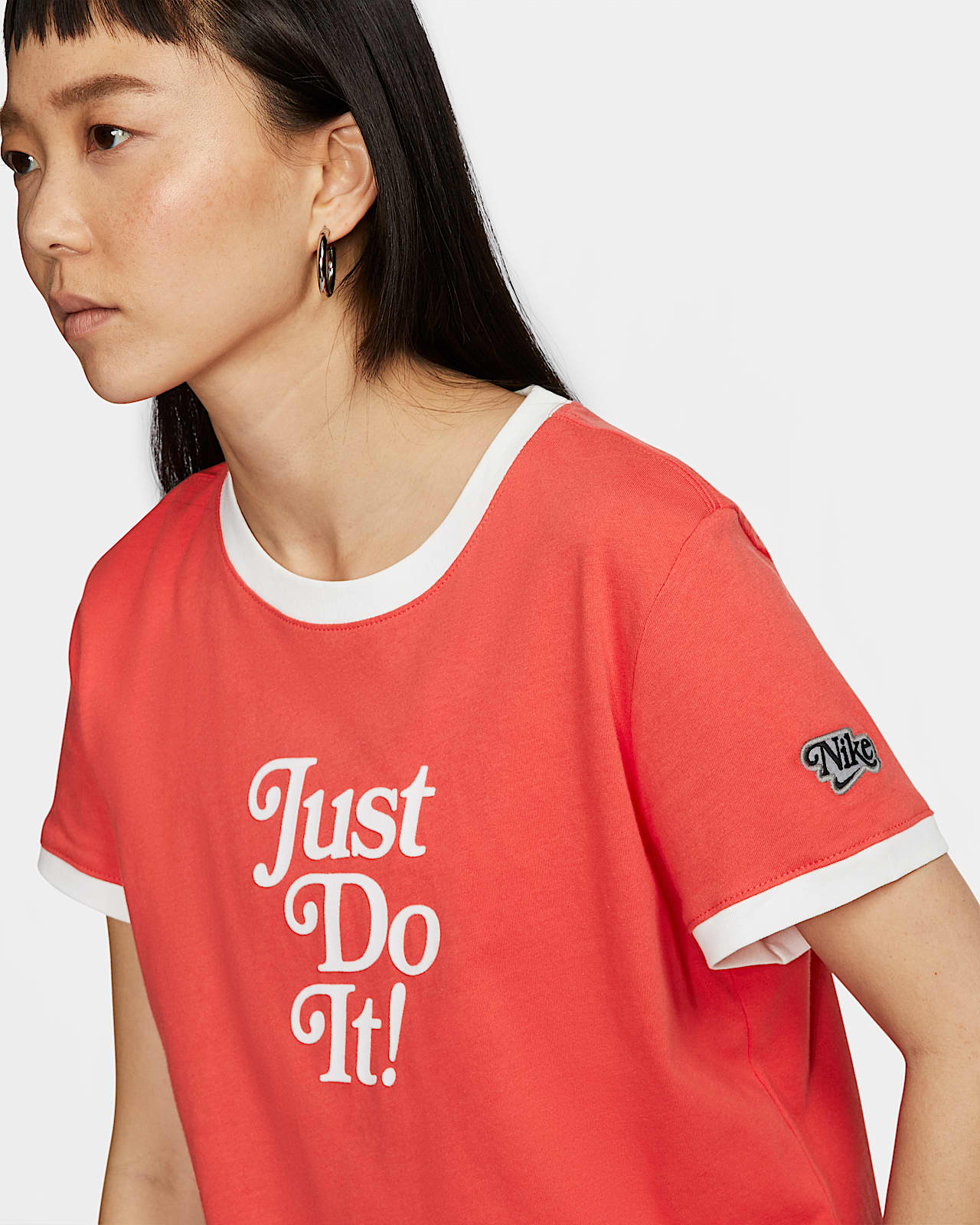 tee shirt nike femme rouge