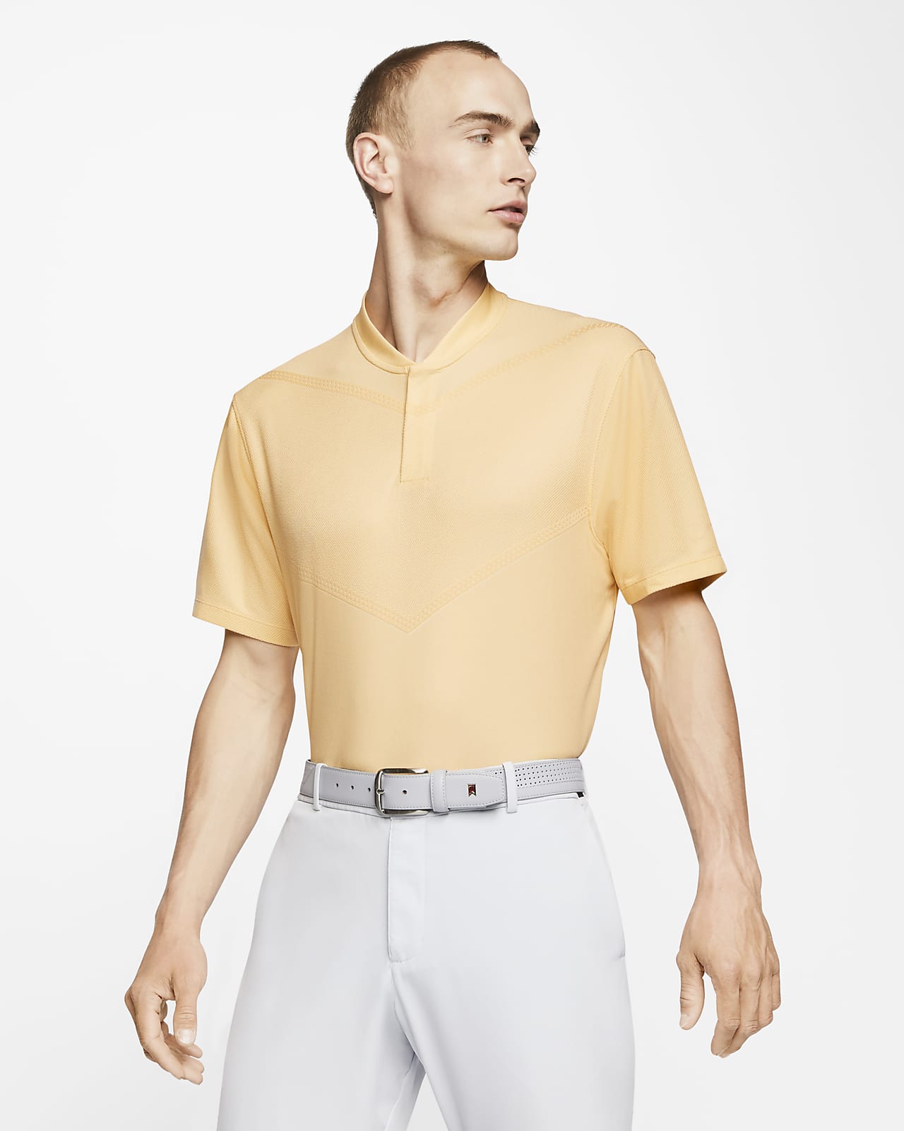 nike yellow golf polo shirt