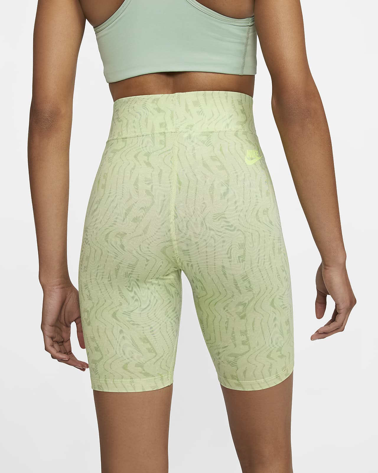 green bike shorts