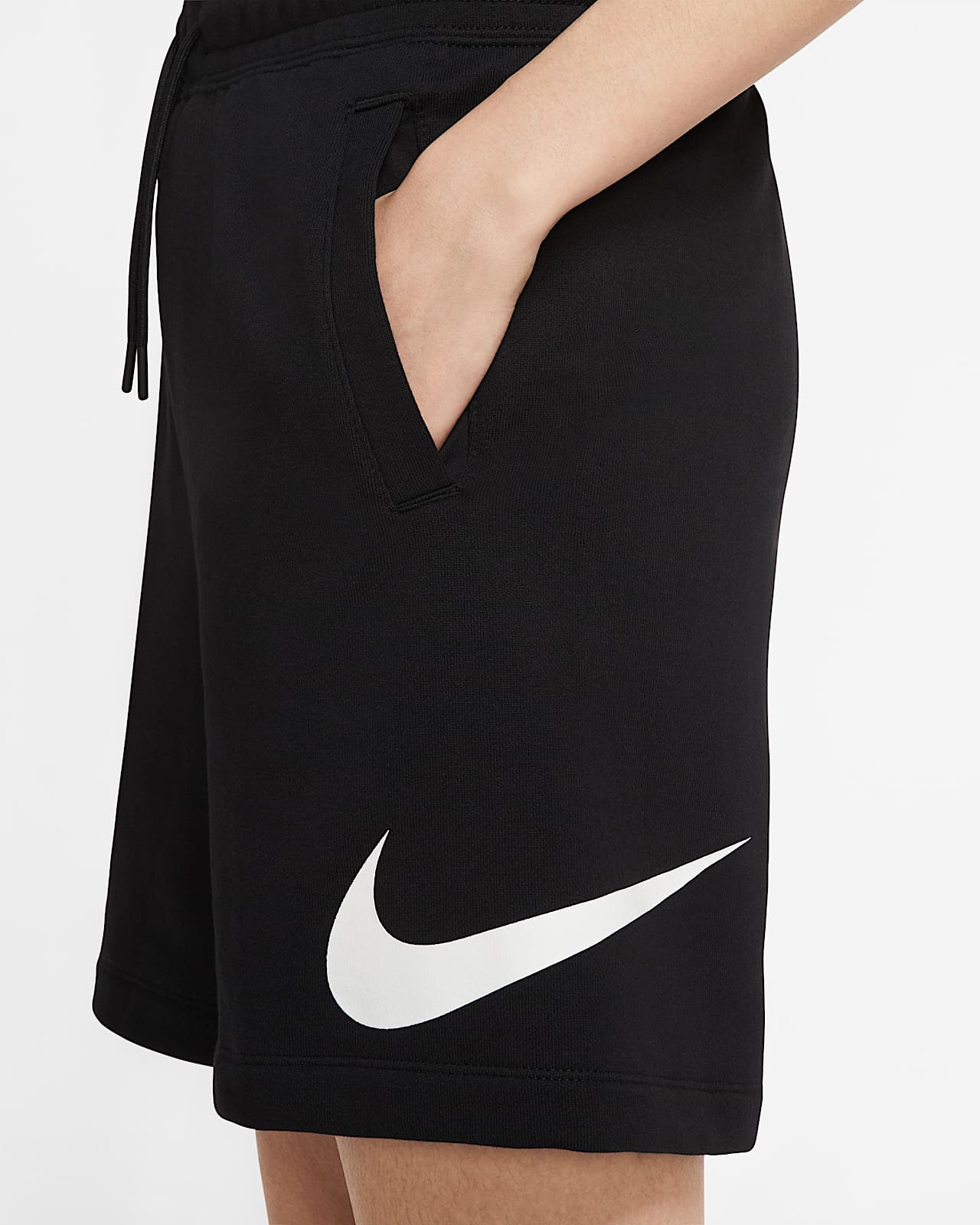 women's nike swoosh french terry shorts
