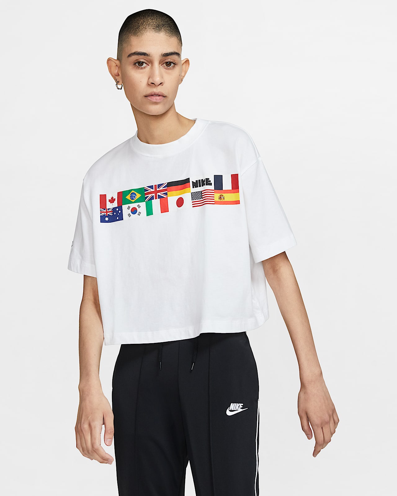 Nike sweat crop top Clearance