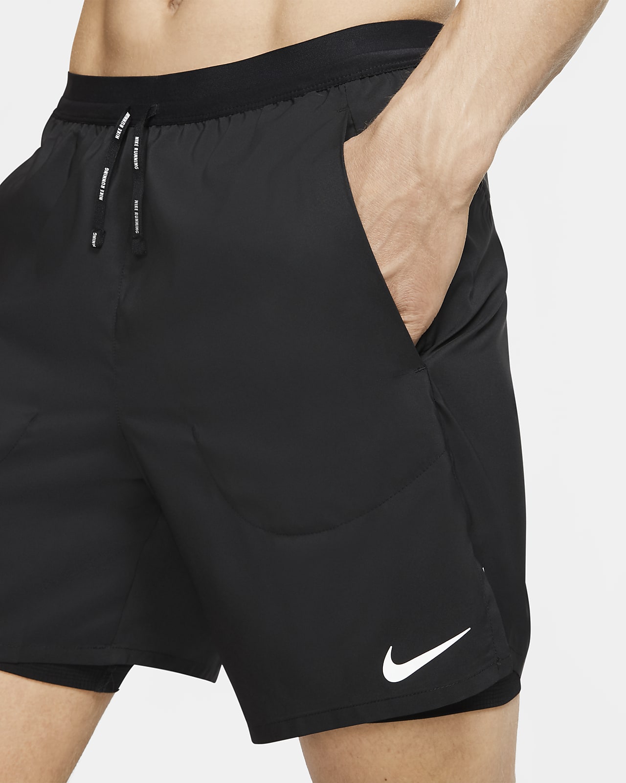 black nike flex stride shorts