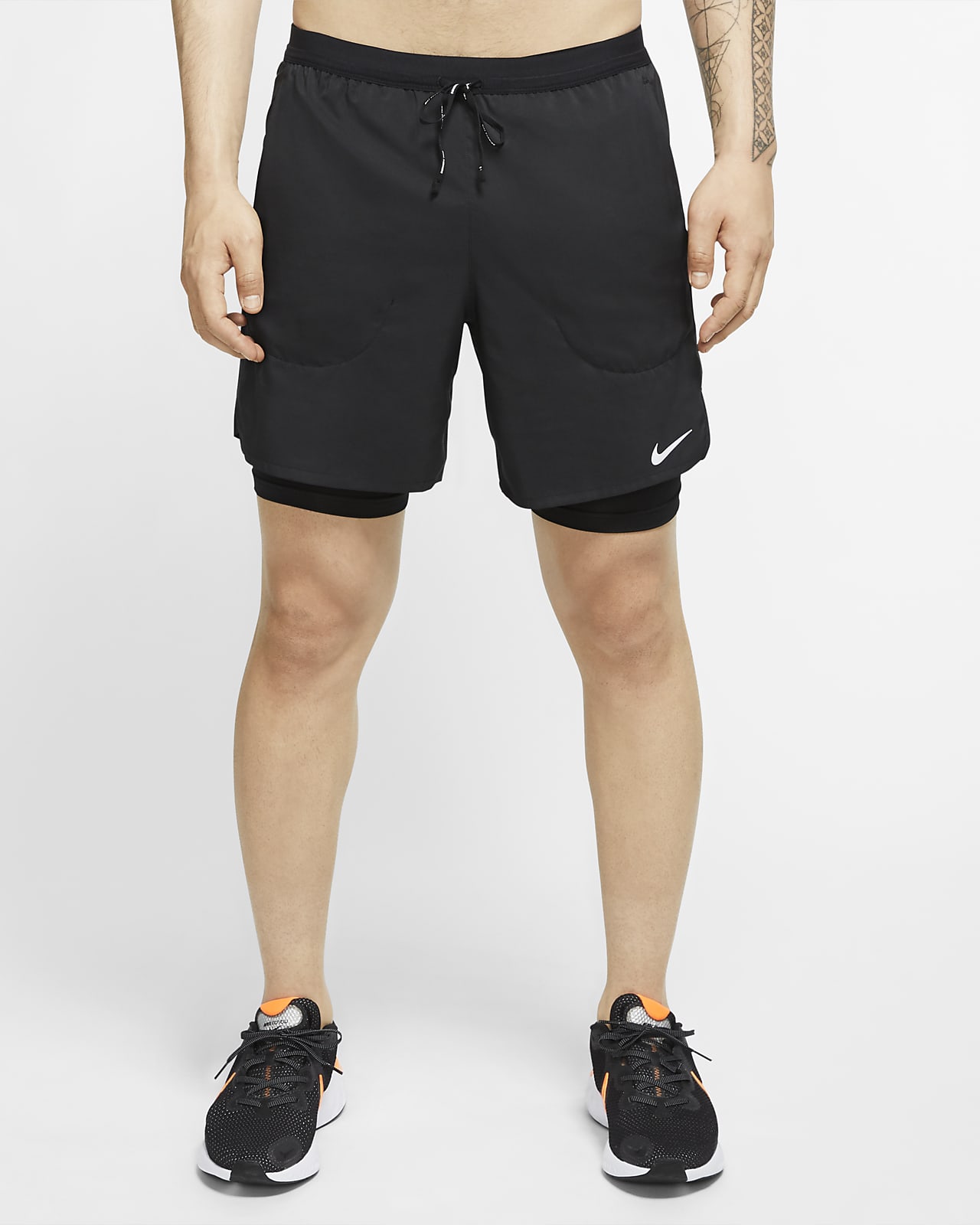nike 2 in one running shorts