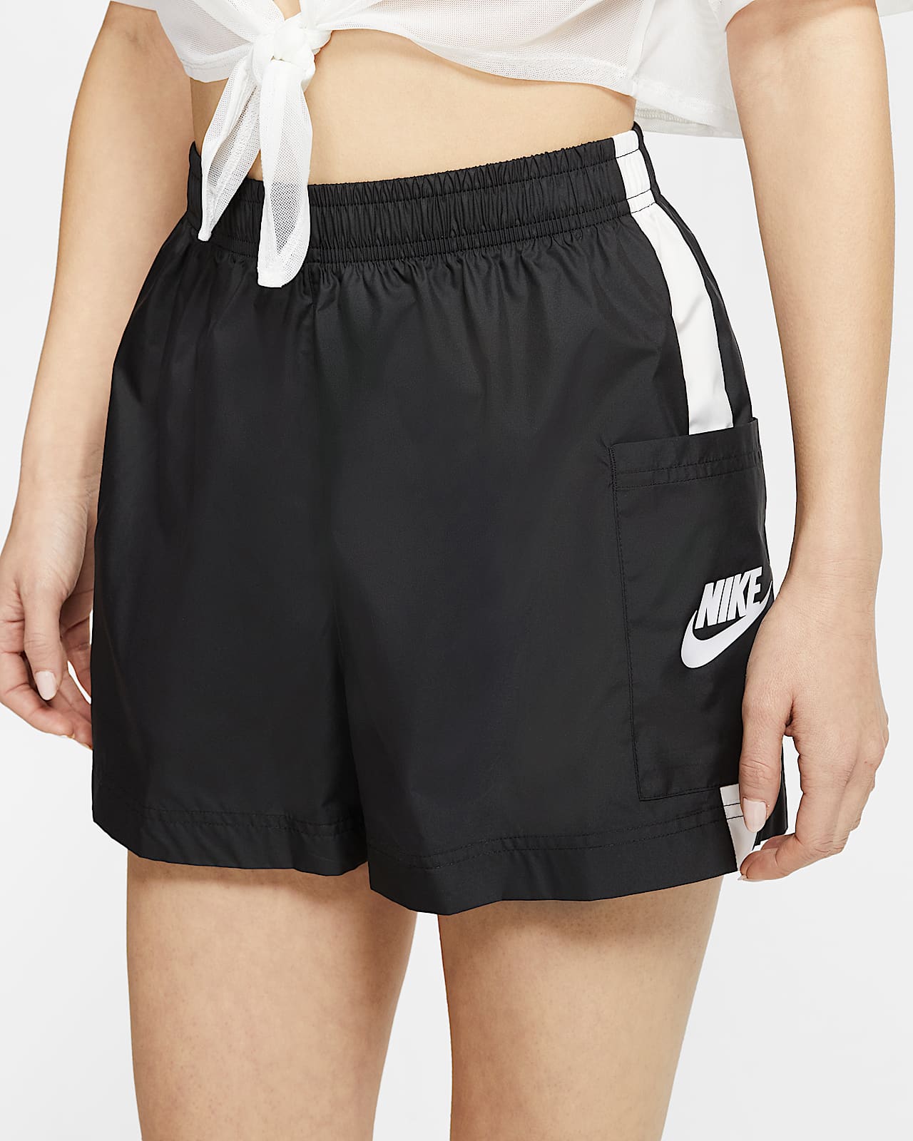 nike sportswear swoosh women's woven shorts