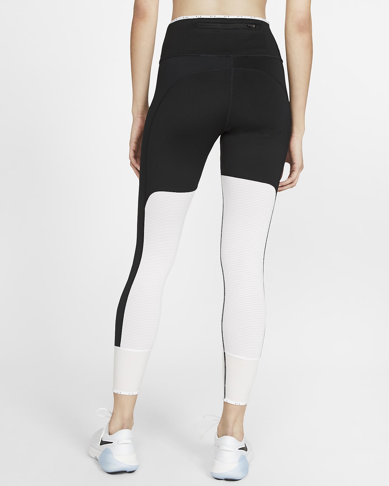 nike black and white tights