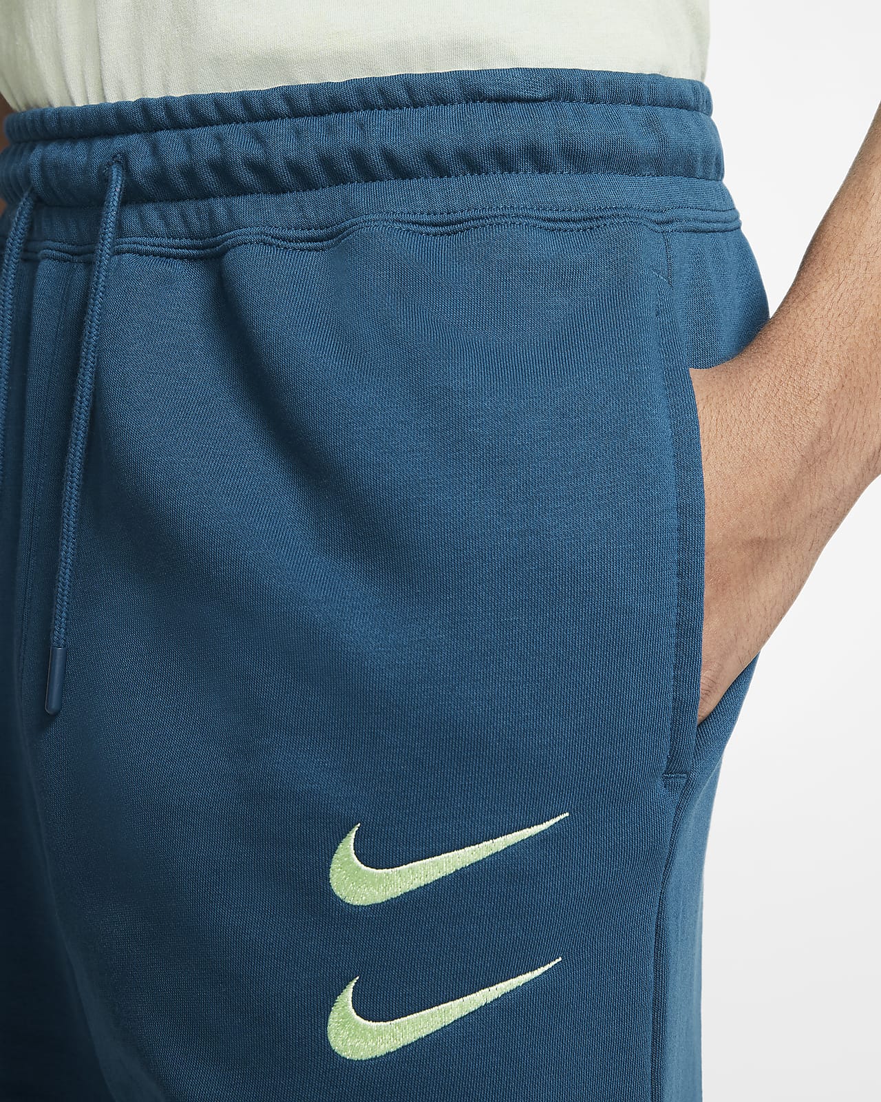 double swoosh french terry shorts