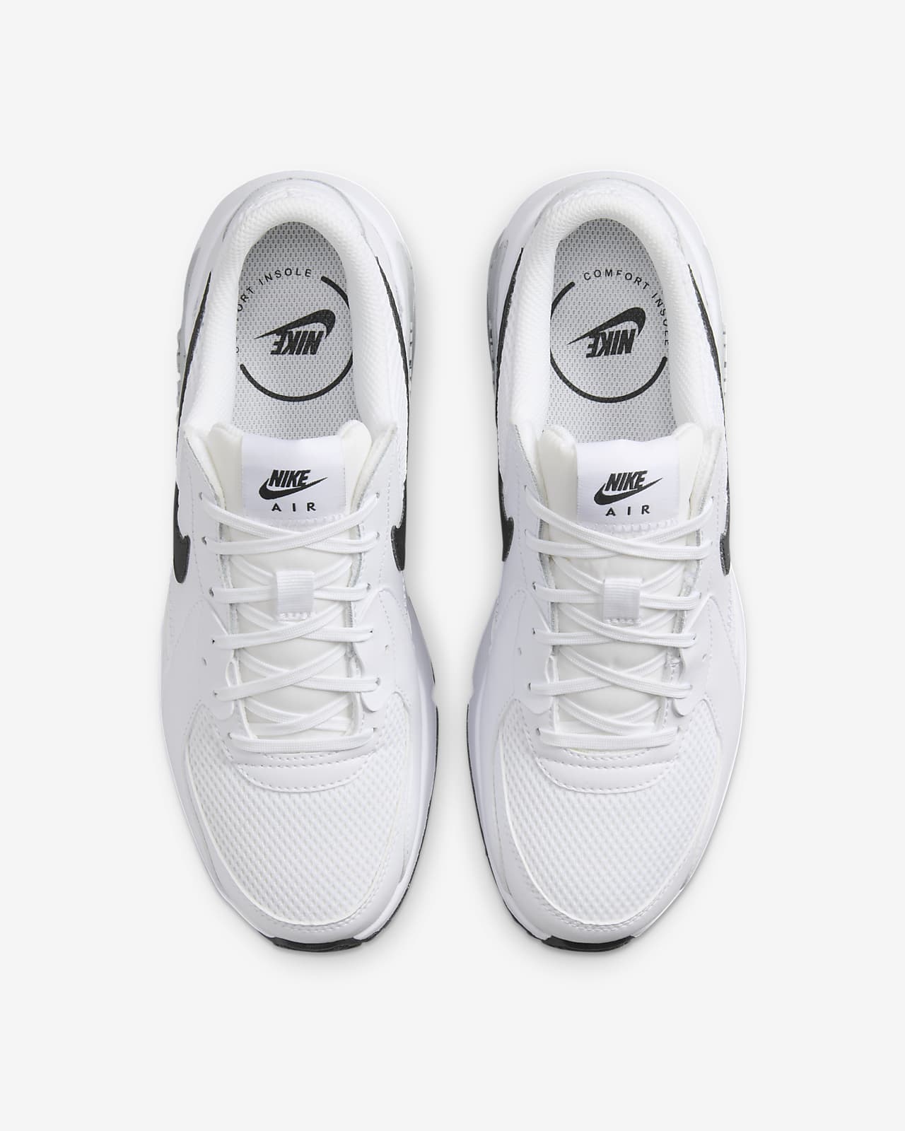 nike air max white with black