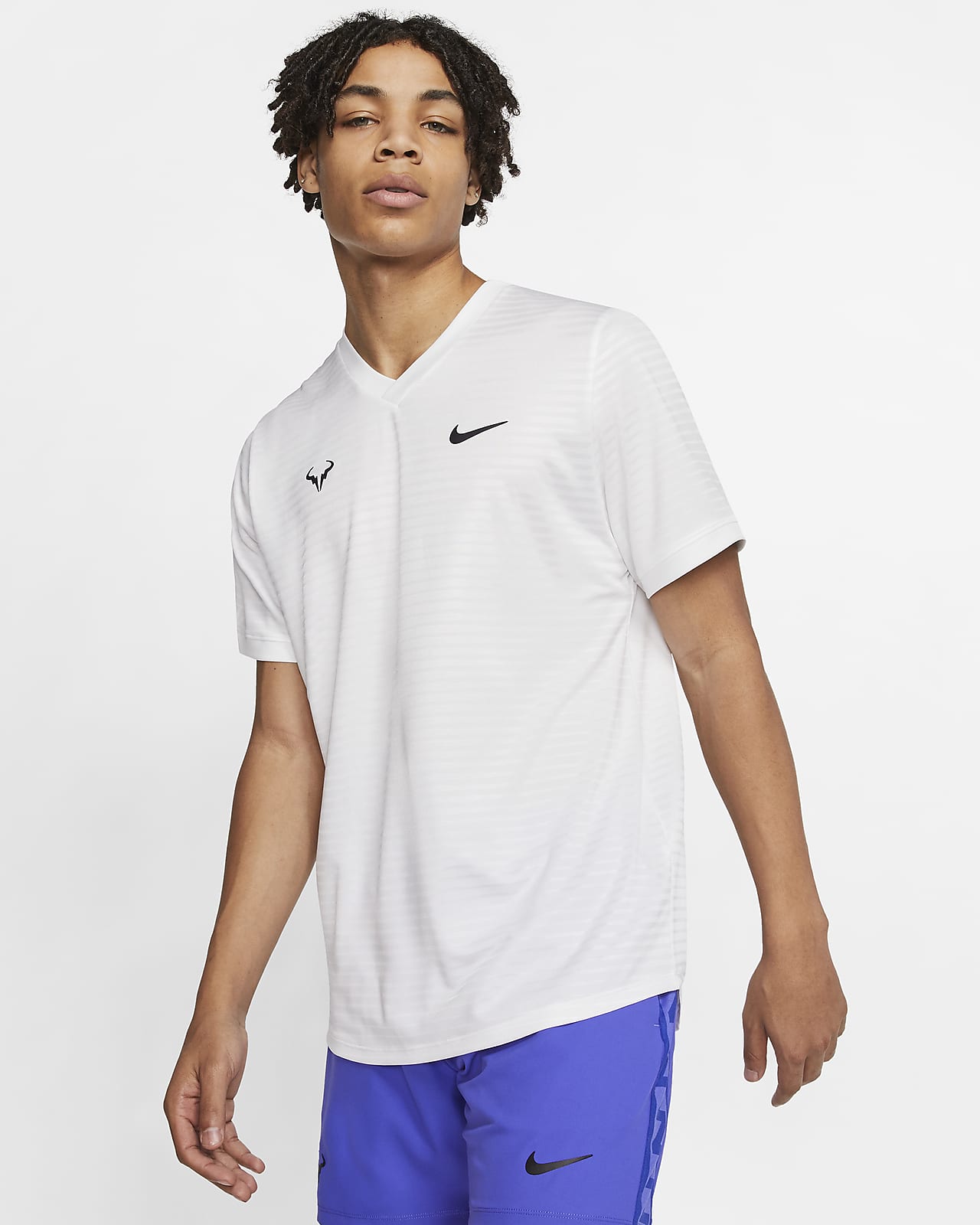 Camiseta de tenis de manga corta para hombre Rafa Challenger. Nike.com