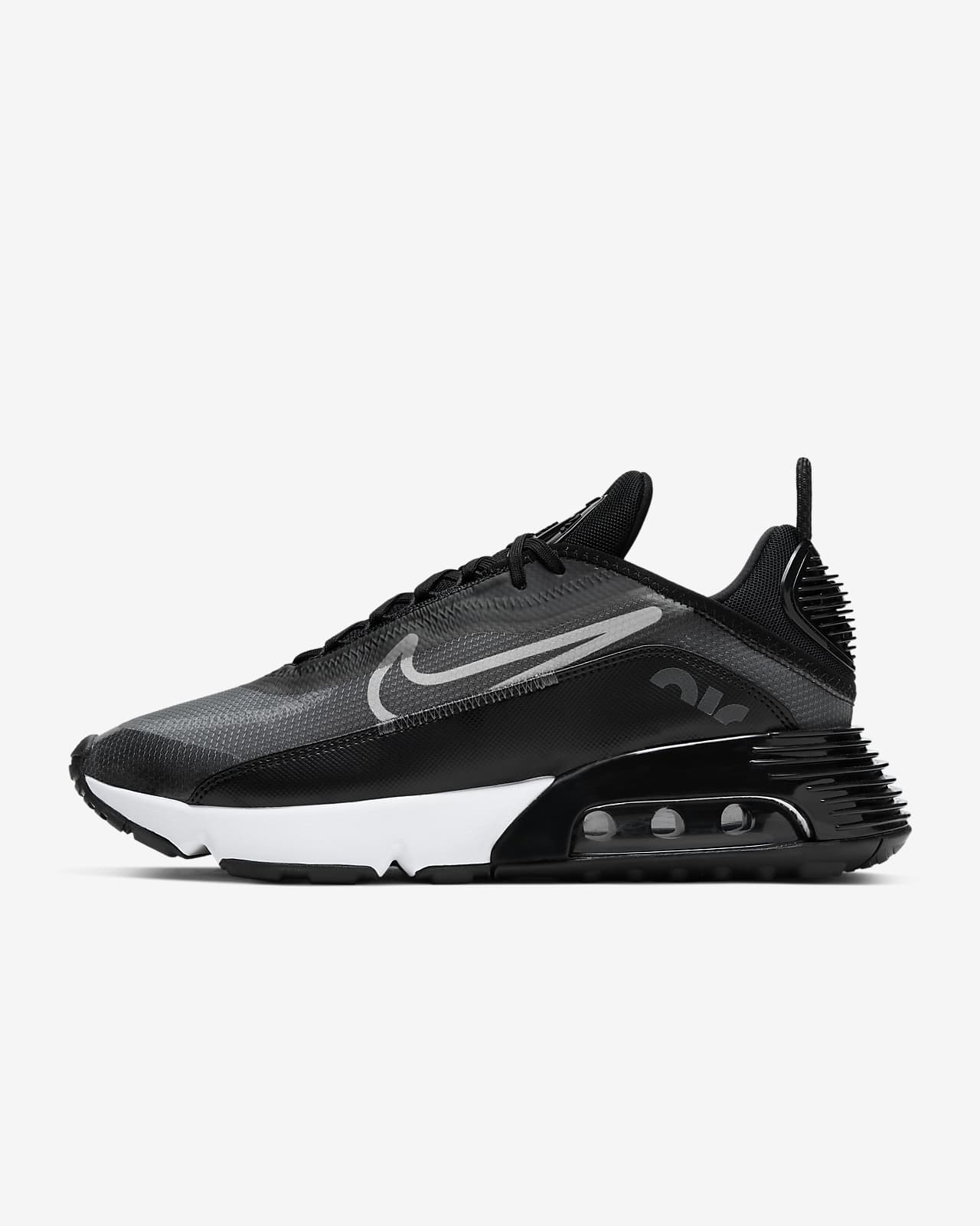 black gray and white air max