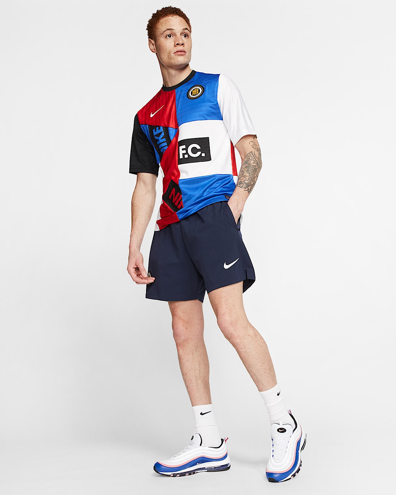 nike fc woven shorts